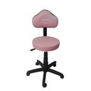 Ver imagem 1 de Cadeira Secretaria Mocho Podóloga Estética - para Dentista,manicure, Tatuador, Corano Rosa Bebe