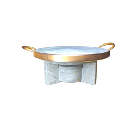Conjunto Founde - Grelha 32 Cm com Rechaud em Pedra Sabão - 2