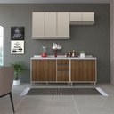 Ver imagem 1 de Cozinha Modulada Compacta 4 Peças com Tampo Linea Luciane Móveis