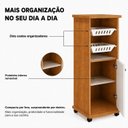 Ver imagem 6 de Fruteira para Cozinha 2 Cestos 1 Porta com Prateleira Removível Paraná Espresso Móveis