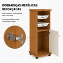 Ver imagem 7 de Fruteira para Cozinha 2 Cestos 1 Porta com Prateleira Removível Paraná Espresso Móveis