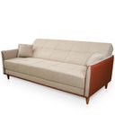 Ver imagem 3 de Sofá Cama Sérvia 2,00m Bege Linho Rústico - King House