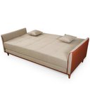 Ver imagem 4 de Sofá Cama Sérvia 2,00m Bege Linho Rústico - King House