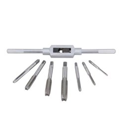 Jogo Tarracha Macho Cossinete Madeira Aluminio Pente Abre Kit Rosca Completo 8 Peças - 2