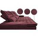 Ver imagem 4 de Sofá 3 Lugares Retrátil e Reclinável Cama inBox Senses 2,00m Velusoft Vinho
