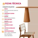Ver imagem 6 de Conjunto Sala de Jantar Mesa Noronha 180cm Tampo Laminado Organico e 6 Cadeiras Eva Premium