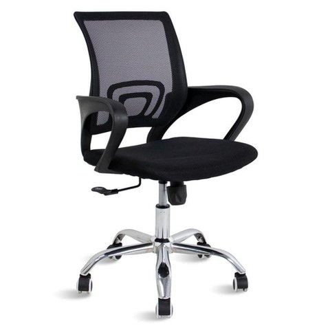 Kit 2 Cadeiras de Escritório Mesh New Java Secretária Ergonômica Sala de Reunião