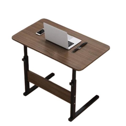 Mesa para Notebook com Rodas e Altura Ajustável Marrom