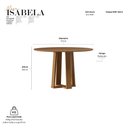 Ver imagem 2 de Mesa de Jantar Isabela 120x120 cm Cinamomo - New Ceval
