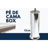 Kit Pés para Cama Box Reforçado com 12 Unidades Metalizado com Altura de 13 Cm - 2