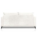 Ver imagem 5 de Sofá Living 2 Lugares 1,60m Horus Bouclê Off White Pés de Aço - Pallazio