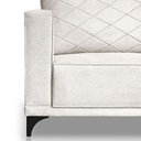 Ver imagem 6 de Sofá Living 2 Lugares 1,60m Horus Bouclê Off White Pés de Aço - Pallazio