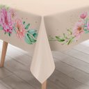 Ver imagem 2 de Toalha de Mesa Quadrada 4 Lugares Flowers Flores