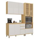 Ver imagem 5 de Cozinha Compacta 100 MDF 3 Peças com Tampo e Torre Quente 190cm Aura Luciane Móveis