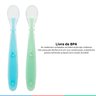 Kit Colher Infantil De Silicone Para Bebê +6 Meses Introdução Alimentar Anatômica Azul Buba - 3