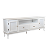 Rack para Tv com Pés Luiz Xv 2 Gavetas 2 Portas e Nicho 751 Meyer Móveis - Branco Laca - 2