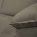 Ver imagem 7 de Sofá Retrátil Reclinável America 1,50m Suede Marrom Claro