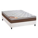 Ver imagem 1 de Cama Box Casal: Colchão Molas Pocket Ensacadas Castor Revolution + Base Crc Courano White (138x188)