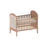 Berço Ópera com Capitonê Bege Claro Madeira Natural Cia do Móvel - 5