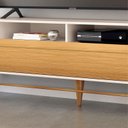 Ver imagem 3 de Rack Bancada para Sala Época Off White Cinamomo – Hb Móveis