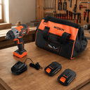 Ver imagem 2 de Chave de Impacto 350NM 20V 1/2" c/2 Baterias Carregador Bolsa Wokin