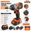 Ver imagem 4 de Chave de Impacto 350NM 20V 1/2" c/2 Baterias Carregador Bolsa Wokin