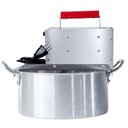 Ver imagem 4 de Panela Elétrica 8 Litros Inox Máquina de Mexer Doces Misturador Misturela Sebem