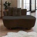 Ver mais imagens de Namoradeira Sofá Feijão Suria Orgânica Suede Marrom
