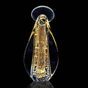 Ver imagem 3 de Enfeite em Murano com Ouro 24k Imagem Santa Nossa Senhora