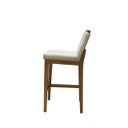 Ver imagem 3 de Banqueta Alta em Madeira Maciça Londres Linho Cru