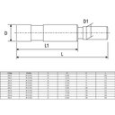 Ver imagem 5 de Haste Paralela para Mandril Modelo Hp 25 B18
