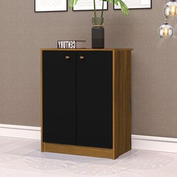 Balcão Office Multiuso Organizador Funcional Freijó Preto - 2