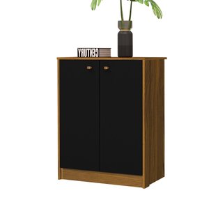 Balcão Office Multiuso Organizador Funcional Freijó Preto