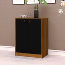 Ver imagem 2 de Balcão Office Multiuso Organizador Funcional Freijó Preto