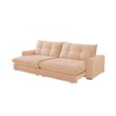 Ver imagem 2 de Sofá Firenze Linho 02 Módulos de 120cm B25cm Meu Sofá Online A294 Linho Creme