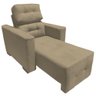Sofá Poltrona 1 Lugar Retrátil e Reclinável Veneza Capuccino - 1