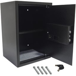 Cofre Digital Eletrônico Biométrico 50x35x30 Grande Senha Chave Pilha Preto Importway IWCFS-006 IWCF - 4