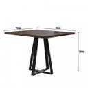 Ver imagem 3 de Mesa de Jantar 4 Lugares 90cm Tampo MDF Pés em Aço Genova Yescasa