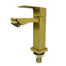 Torneira Dourada Para Lavabo Banheiro Água Fria Fineza - 5