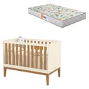 Ver imagem 1 de Berço Americano Unique Off White Freijó Eco Wood com Colchão Gazin - Matic