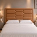 Ver imagem 1 de Cabeceira para Cama Box Queen 181cm Kauai Courino Caramelo- Sallar Home