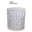 Ver imagem 3 de Kit 6 Copos Whisky 350 Ml Borda Dourada 50 Palitos de Bambu Utensilios do Chef