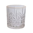 Ver imagem 2 de Kit 6 Copos Whisky 350 Ml Borda Dourada 50 Palitos de Bambu Utensilios do Chef