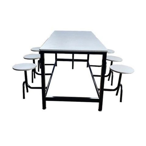 Mesa para Refeitório para 6 Lugares Linha Romana Cinza