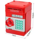 Ver imagem 2 de Mini Cofre Eletrônico Digital Senha 4 Dígitos Notas e Moedas (vermelho)