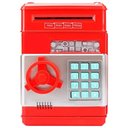 Ver imagem 1 de Mini Cofre Eletrônico Digital Senha 4 Dígitos Notas e Moedas (vermelho)