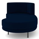 Ver imagem 6 de Chaise Longue Divã 164cm Braço Direito Logus D06 Veludo Azul - Mpozenato