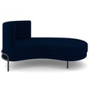 Ver imagem 7 de Chaise Longue Divã 164cm Braço Direito Logus D06 Veludo Azul - Mpozenato