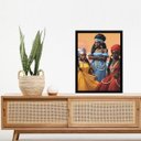 Ver imagem 2 de Quadro Orixás - Oxum Iemanjá e Iansã 33x24cm - com Vidro:madeira Branca