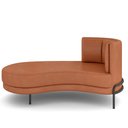 Ver imagem 6 de Sofá Chaise Longue Sala de Estar Living Lucca Esquerdo D02 Couríssimo Camel B-14 - Lyam Decor